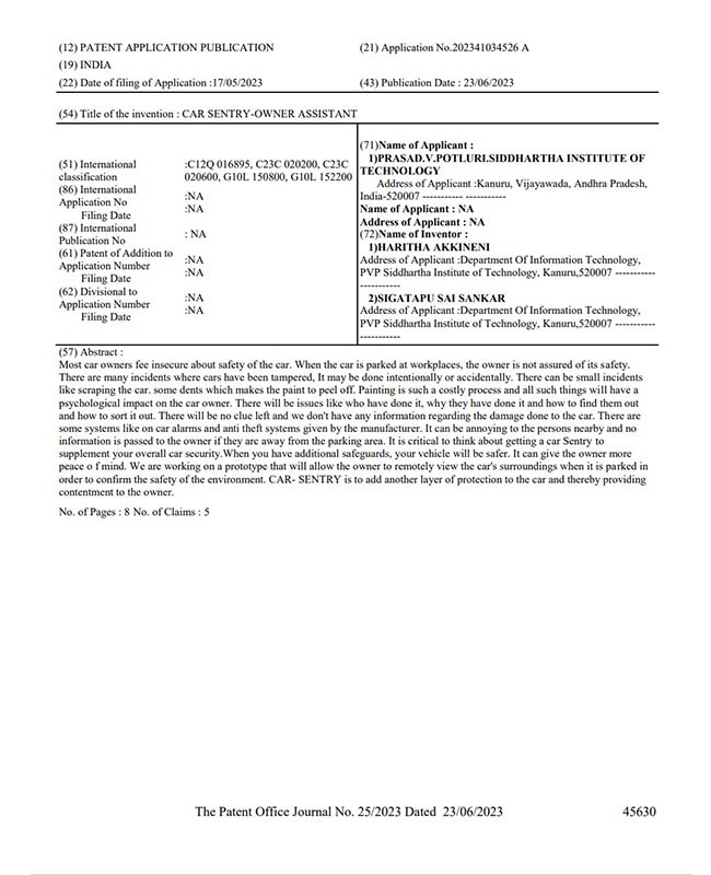 Pending Patent